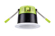 Integral ILDLFR70X101 XFire Lux Recessed CCT & Wattage Switchable Fire-Rated Downlight 3.4W/5.3W 435Lm/678Lm Dimmable c/w White Bezel, Black & White Baffle 2400K/2700K/3000K/4000K - westbasedirect.com