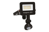 Integral ILFLC240 Super Slim 2 Floodlight IP67 1000Lm 10W 4000K PIR 120° Non-Dimmable 100Lm/W Black IR Remote