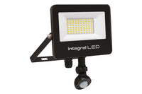 Integral ILFLC243 Super Slim 2 Floodlight IP67 5000Lm 50W 4000K PIR 120° Non-Dimmable 100Lm/W Black IR Remote