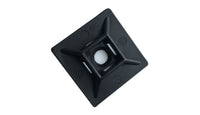 Tower 29CT73BK Cable Tie Adhesive Base 28x28mm Nylon Black (Pack of 100)