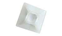 Tower 29CT73NU Cable Tie Adhesive Base 28x28mm Nylon Natural (Pack of 100)