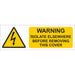 iSigns IS0110SA Industrial Signs Warning Isolate Elsewhere Label 75mm x 25mm Self Adhesive Vinyl (Pack of 10) - westbasedirect.com