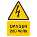 iSigns IS4901RP Industrial Signs Danger 230 Volts Label 150mm x 225mm Self Adhesive Rigid PVC - westbasedirect.com