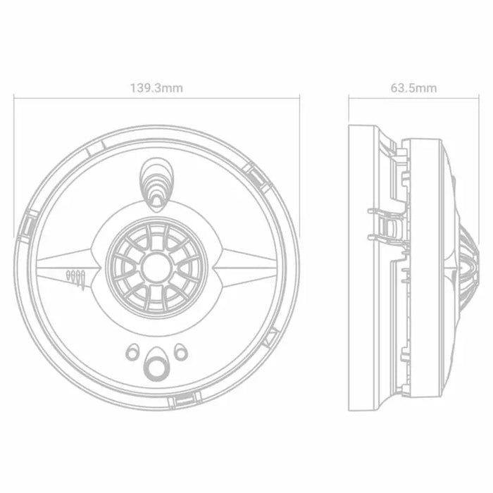 FireAngel HW1-PF-T Mains Powered Heat Alarm with Replaceable 9V Battery Back-up