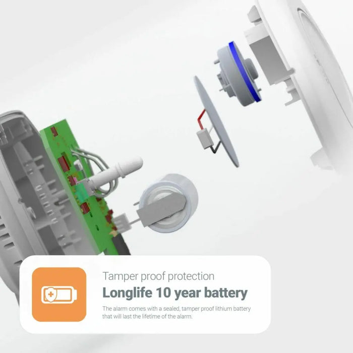 FireAngel FA3820-EUX10 Battery Powered Carbon Monoxide (CO) Alarm with 10 Year Sealed Lithium Battery
