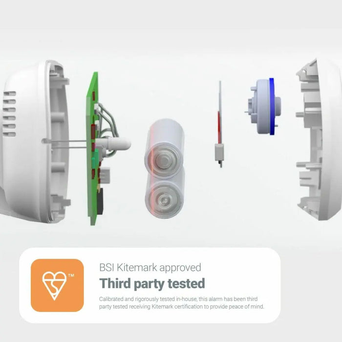 FireAngel FA3313-EUX10 Battery Powered 10 Year Carbon Monoxide (CO) Alarm with Replaceable Battery - westbasedirect.com