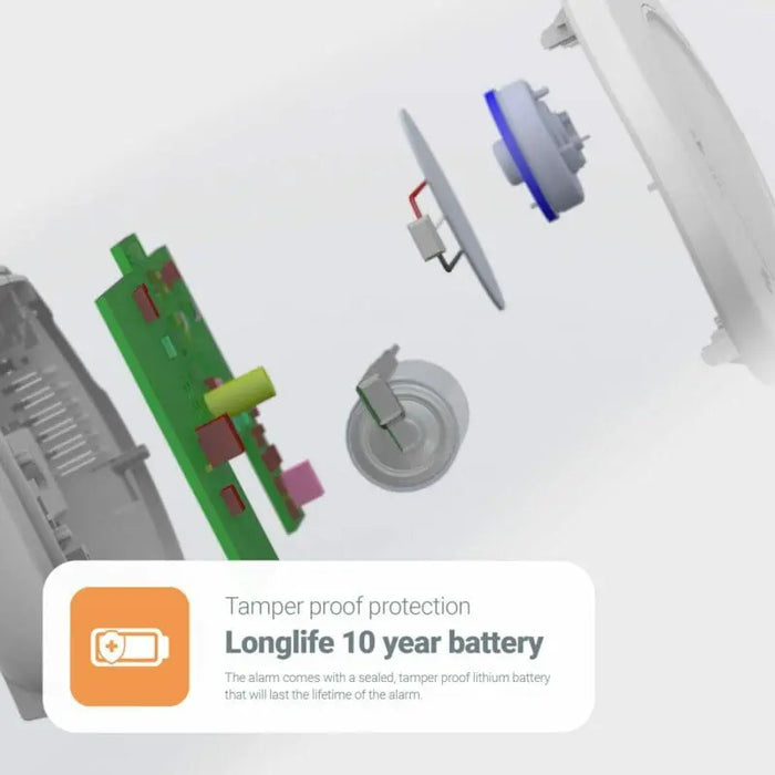 FireAngel FA3328-EUT Battery Powered SYNC-IT (NFC Technology) Carbon Monoxide (CO) Alarm with 10 Year Lifelong Sealed Battery - westbasedirect.com