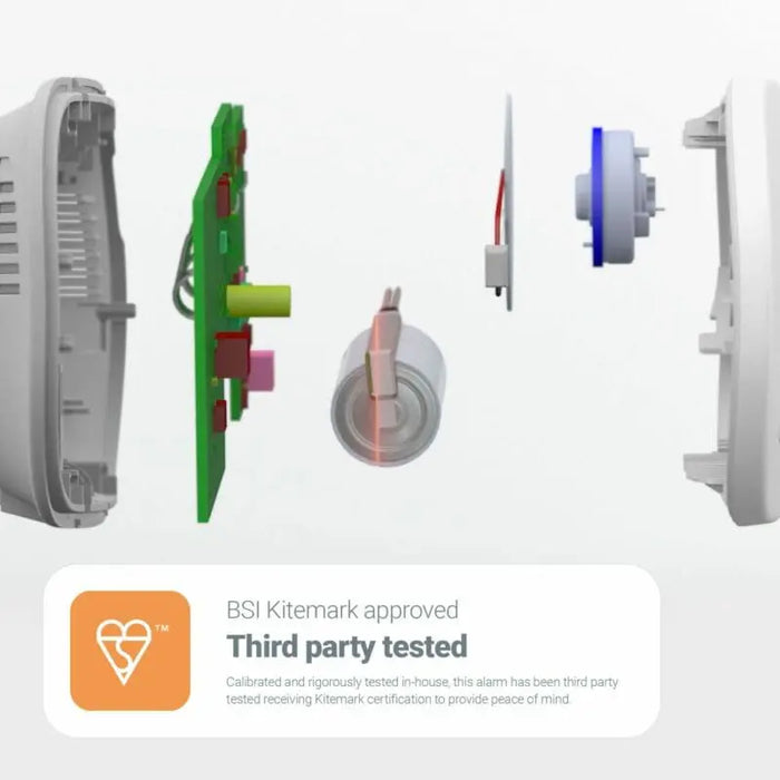 FireAngel FA3328-EUT Battery Powered SYNC-IT (NFC Technology) Carbon Monoxide (CO) Alarm with 10 Year Lifelong Sealed Battery - westbasedirect.com