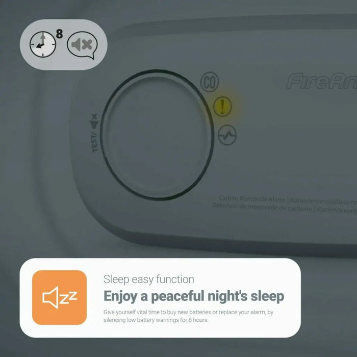 FireAngel FA3313-EUX10 Battery Powered 10 Year Carbon Monoxide (CO) Alarm with Replaceable Battery - westbasedirect.com