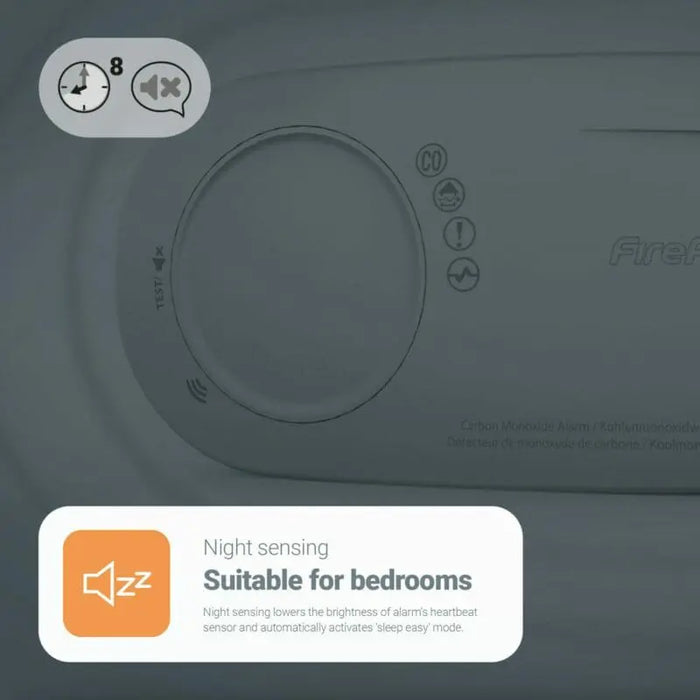 FireAngel FA3328-EUT Battery Powered SYNC-IT (NFC Technology) Carbon Monoxide (CO) Alarm with 10 Year Lifelong Sealed Battery - westbasedirect.com