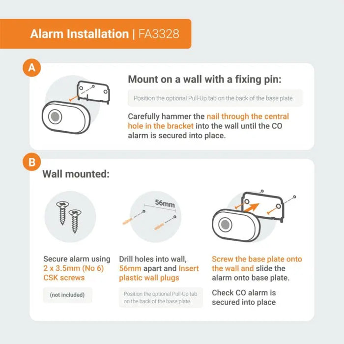 FireAngel FA3328-EUT Battery Powered SYNC-IT (NFC Technology) Carbon Monoxide (CO) Alarm with 10 Year Lifelong Sealed Battery - westbasedirect.com