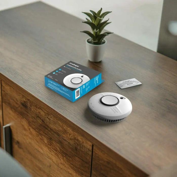 FireAngel SCB10-R Battery Powered Combination Smoke & Carbon Monoxide Alarm with 10 Year Sealed Lithium Battery