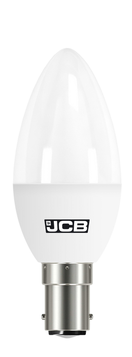 JCB S10980 B15 SBS Candle LED Bulb Opal 4.9W 470lm Warm White 3000K (12 Pack)