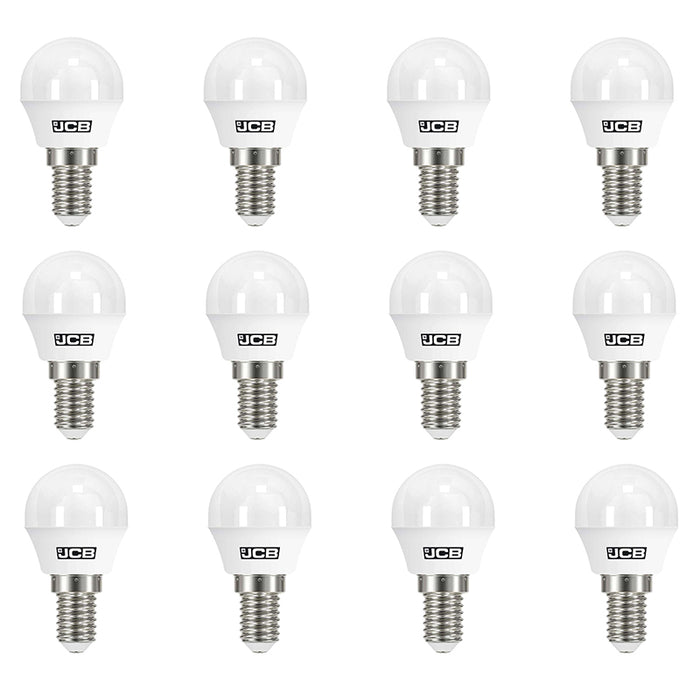 JCB S10968 E14 SES Golf LED Bulb Opal 3W 250lm Warm White 3000K (12 Pack)