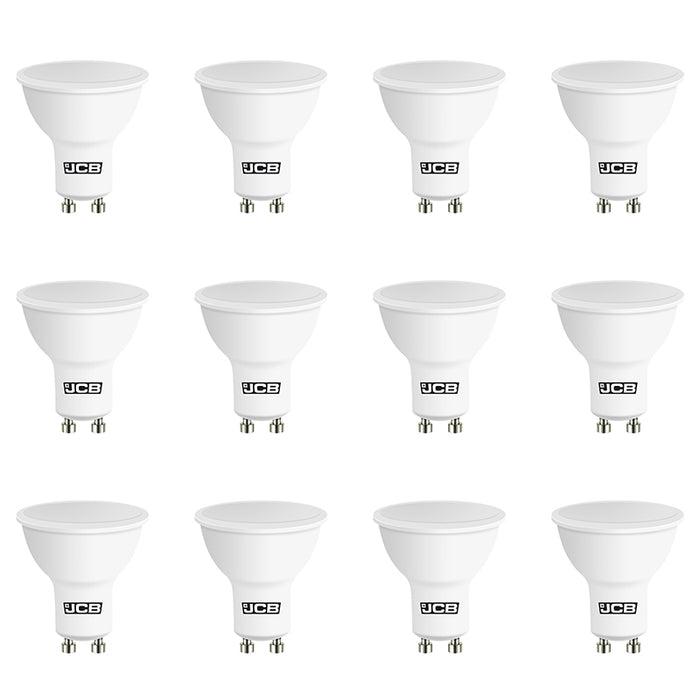 JCB S10963 GU10 Spot LED Bulb 4.9W 345lm Warm White 3000K (12 Pack)