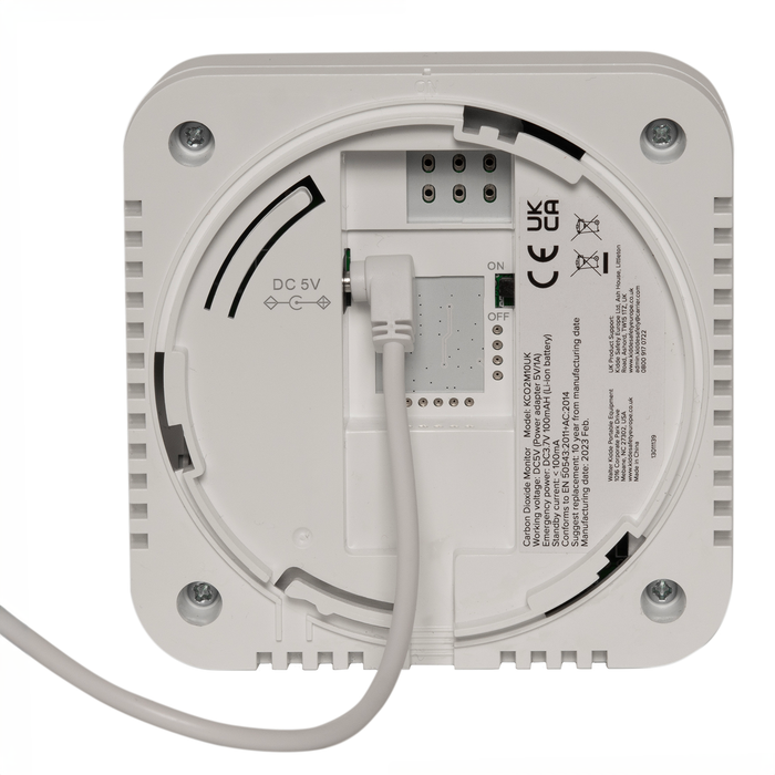 Kidde KCO2M10UK Mains Powered Carbon Monoxide (CO2) Air Quality Monitor