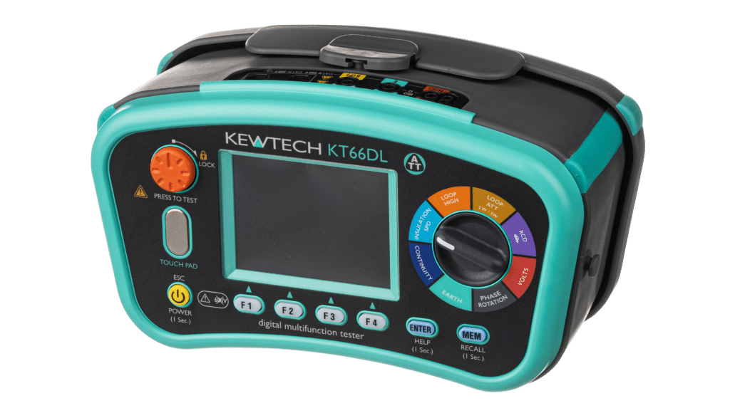 Kewtech KT66EV Kit with KT66DL 12in1 MFT & KEWEVA (EV Charging Point Testing Adapter)