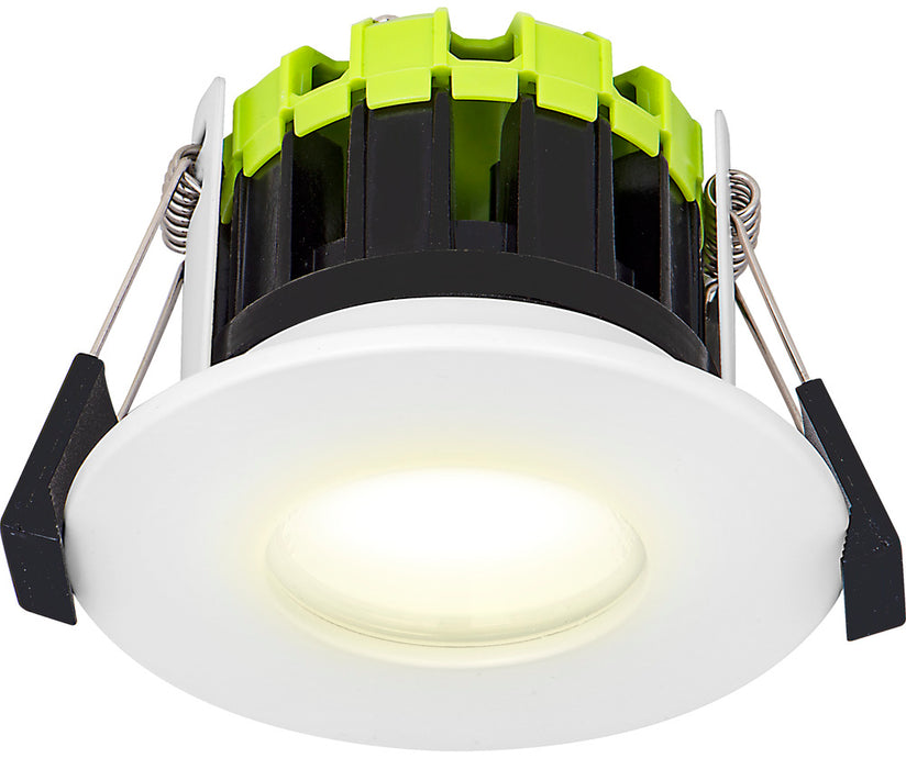 Luceco LDEF8W8D27 Element 8W 750lm IP65 Fixed Fire Rated LED Downlight Dimmable 2700K White