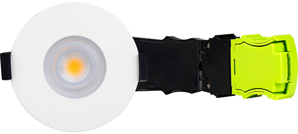 Luceco LDEF8W8D27 Element 8W 750lm IP65 Fixed Fire Rated LED Downlight Dimmable 2700K White