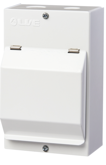 LIVE Electrical MGU40B-SP 4 Way IP40 Metal EV Charging Unit with 40A Type A DP RCBO B Curve & 20/40kA 1P+N Surge Protective Device - westbasedirect.com
