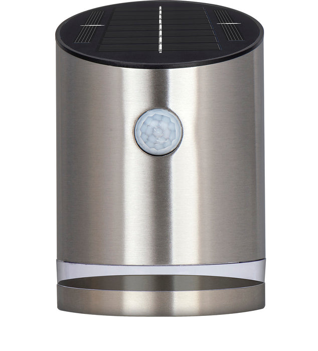 Luceco LEXDSL1S40P Solar Guardian Stainless Steel Wall Lantern with PIR Sensor IP44 100lm 2W 4000K Standard - westbasedirect.com