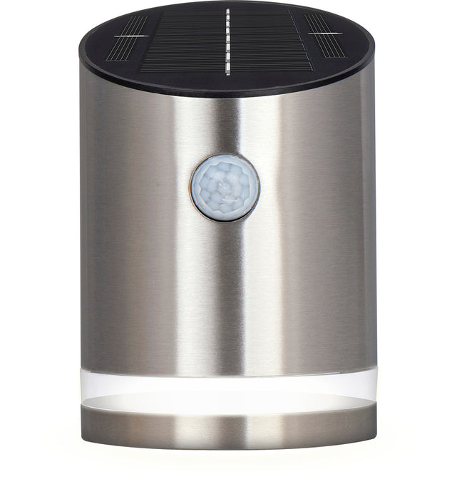 Luceco LEXDSL1S40P Solar Guardian Stainless Steel Wall Lantern with PIR Sensor IP44 100lm 2W 4000K Standard - westbasedirect.com