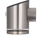 Luceco LEXDSL1S40P Solar Guardian Stainless Steel Wall Lantern with PIR Sensor IP44 100lm 2W 4000K Standard - westbasedirect.com