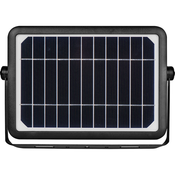 Luceco LEXSF11B40 Solar Guardian Floodlight with PIR Sensor Black IP65 10W 1080lm 4000K - westbasedirect.com