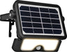 Luceco LEXSF6B40 Solar Guardian Floodlight with PIR Sensor Black IP65 5W 550lm 4000K - westbasedirect.com
