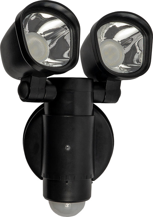 Luceco LEXT4B50S Solar Guardian Security Twin Spots Wall Light with PIR Sensor 2x2W 400lm IP44 5000K - westbasedirect.com