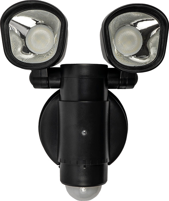 Luceco LEXT4B50S Solar Guardian Security Twin Spots Wall Light with PIR Sensor 2x2W 400lm IP44 5000K - westbasedirect.com