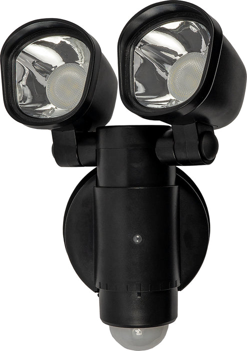 Luceco LEXT4B50S Solar Guardian Security Twin Spots Wall Light with PIR Sensor 2x2W 400lm IP44 5000K - westbasedirect.com