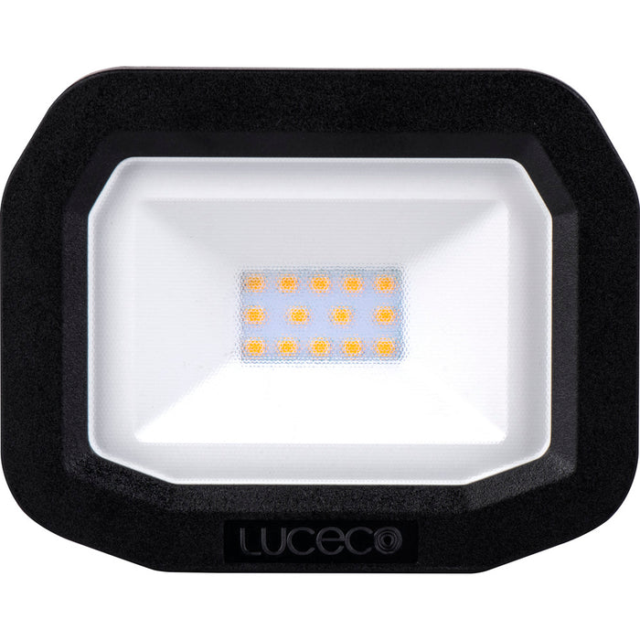 Luceco LFS10B130 10W 1050lm 3000K IP65 Castra Security Floodlight Standard Black - westbasedirect.com