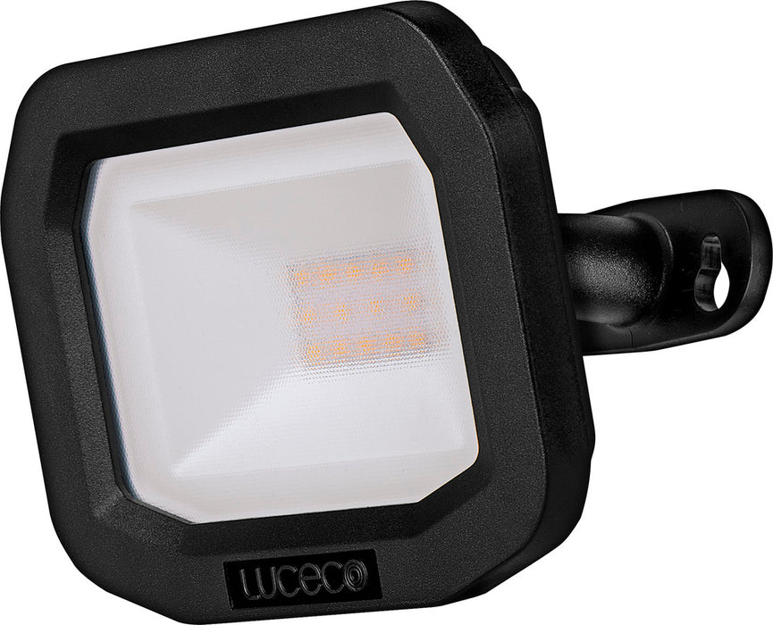 Luceco LFS10B130 10W 1050lm 3000K IP65 Castra Security Floodlight Standard Black - westbasedirect.com