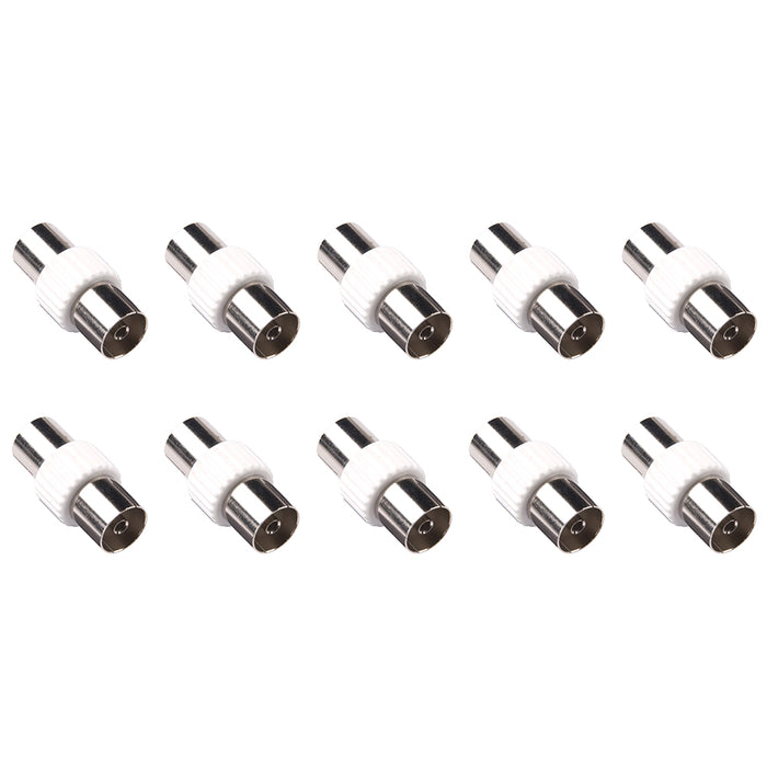 Selectric OXi-GOLD 2111 Female to Female TV Coaxial & Aerial Coupler Connector (10 Pack)