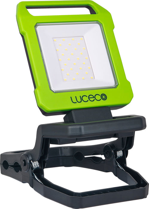 Luceco LILC10G65 Rechargeable Folding Clamp Worklight 1000lm 9W 6500K - USB Charged - westbasedirect.com