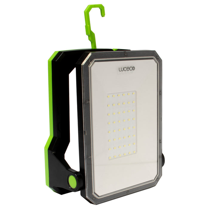 Luceco LILM13G65 Rechargeable Folding Magnetic Worklight 1300lm 10W 6500K with Power Bank - USB-C Charged - westbasedirect.com