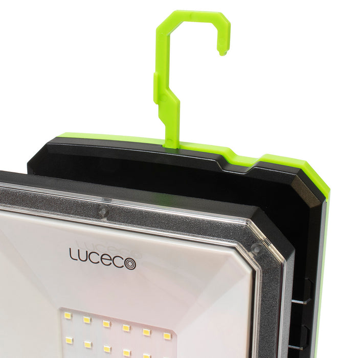 Luceco LILM13G65 Rechargeable Folding Magnetic Worklight 1300lm 10W 6500K with Power Bank - USB-C Charged - westbasedirect.com