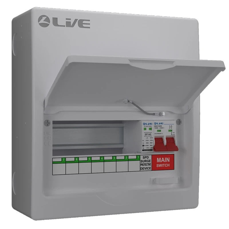 LIVE Electrical LSMC Metal Surge Protection Consumer Units