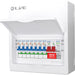 LIVE Electrical LSMC10SRN/100 10 Way Metal Populated SRN Consumer Unit with 100A Main Switch, 20/40kA SPD & 7 RNC DP RCBOs - westbasedirect.com