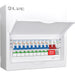LIVE Electrical LSMC12SRN/100 12 Way Metal Populated SRN Consumer Unit with 100A Main Switch, 20/40kA SPD & 9 RNC DP RCBOs - westbasedirect.com