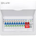 LIVE Electrical LSMC12SRN/100 12 Way Metal Populated SRN Consumer Unit with 100A Main Switch, 20/40kA SPD & 9 RNC DP RCBOs - westbasedirect.com