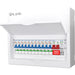 LIVE Electrical LSMC14SRN/100 14 Way Metal Populated SRN Consumer Unit with 100A Main Switch, 20/40kA SPD & 11 RNC DP RCBOs - westbasedirect.com