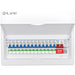 LIVE Electrical LSMC16SRN/100 16 Way Metal Populated SRN Consumer Unit with 100A Main Switch, 20/40kA SPD & 13 RNC DP RCBOs - westbasedirect.com