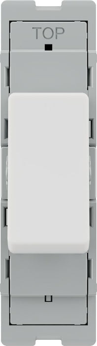 BG GridLite M11 20A 16AX SP 1-Way Switch Module - White