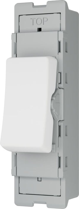 BG GridLite M11 20A 16AX SP 1-Way Switch Module - White