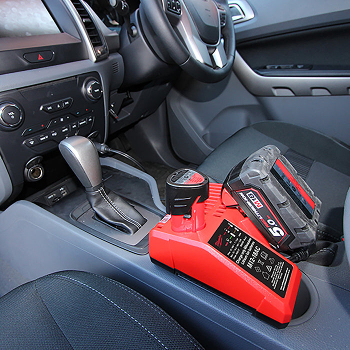 Milwaukee M12-18AC In Car Charger for 12V & 18V Batteries - westbasedirect.com