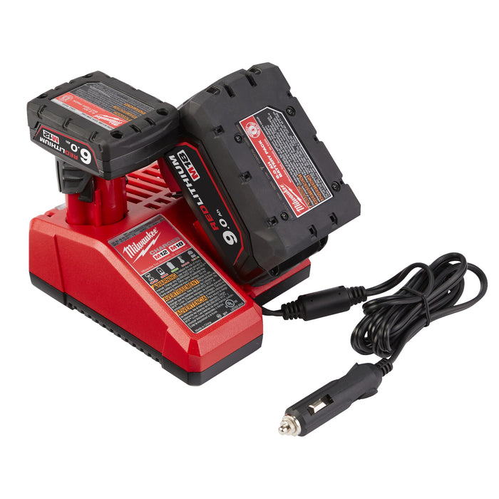 Milwaukee M12-18AC In Car Charger for 12V & 18V Batteries - westbasedirect.com