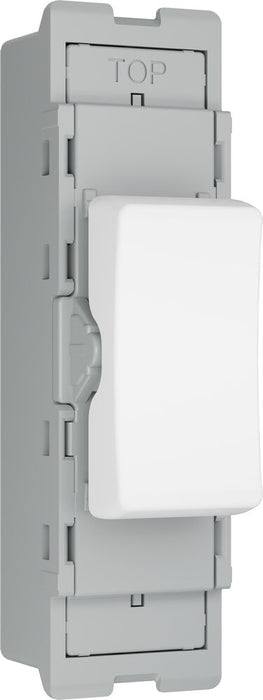 BG GridLite M12C 20A SP 2-Way (Centre Off) Switch Module - White