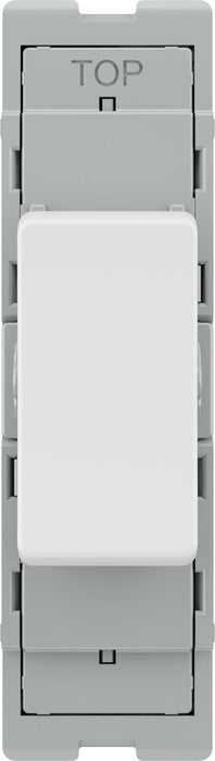 BG GridLite M12C 20A SP 2-Way (Centre Off) Switch Module - White